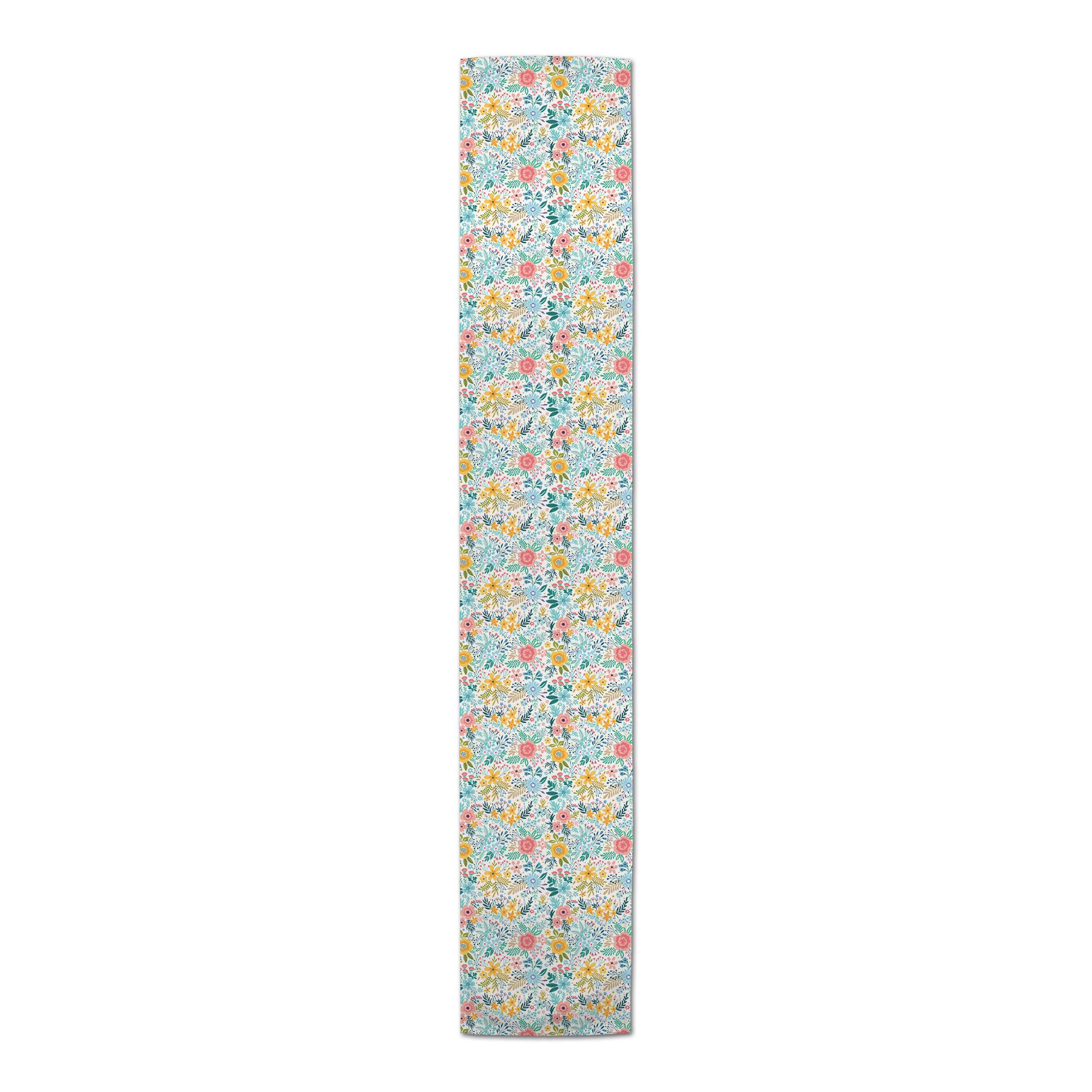 Bright Cute Florals Outdoor Table Runner